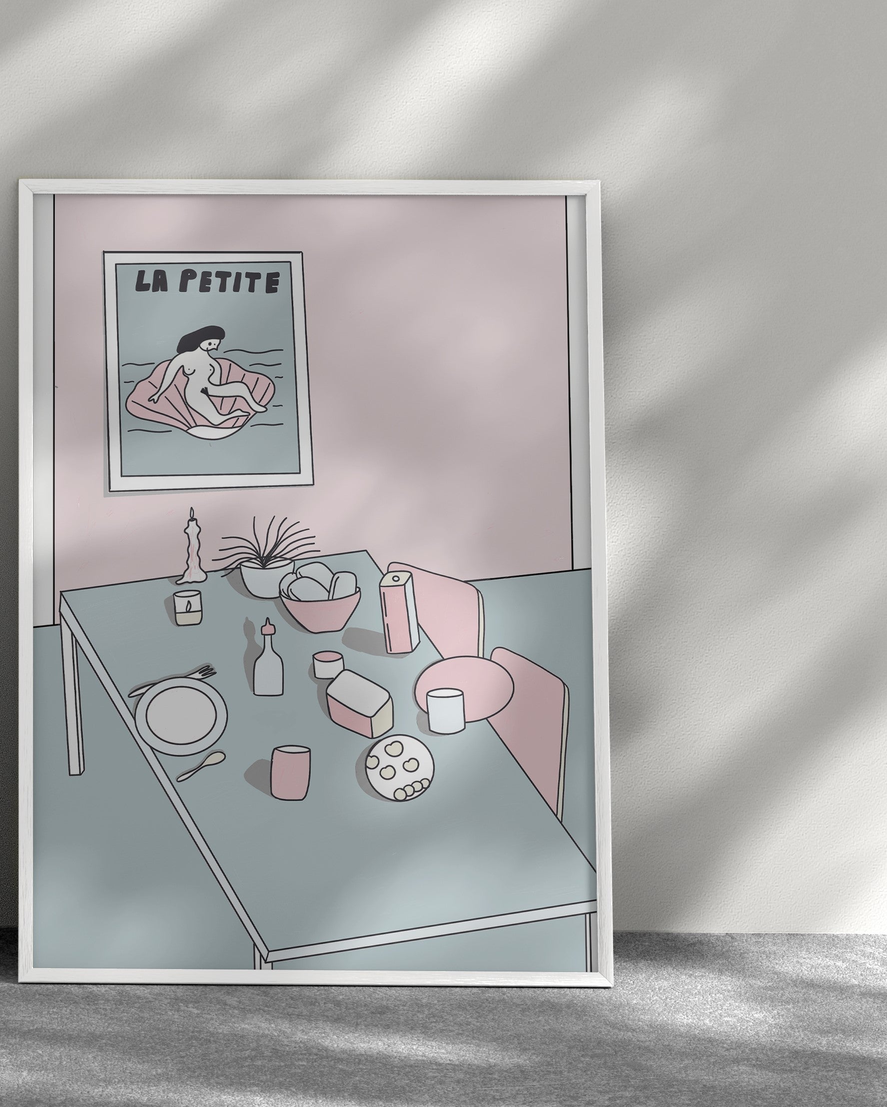 ვარდისფერი ინტერიერი