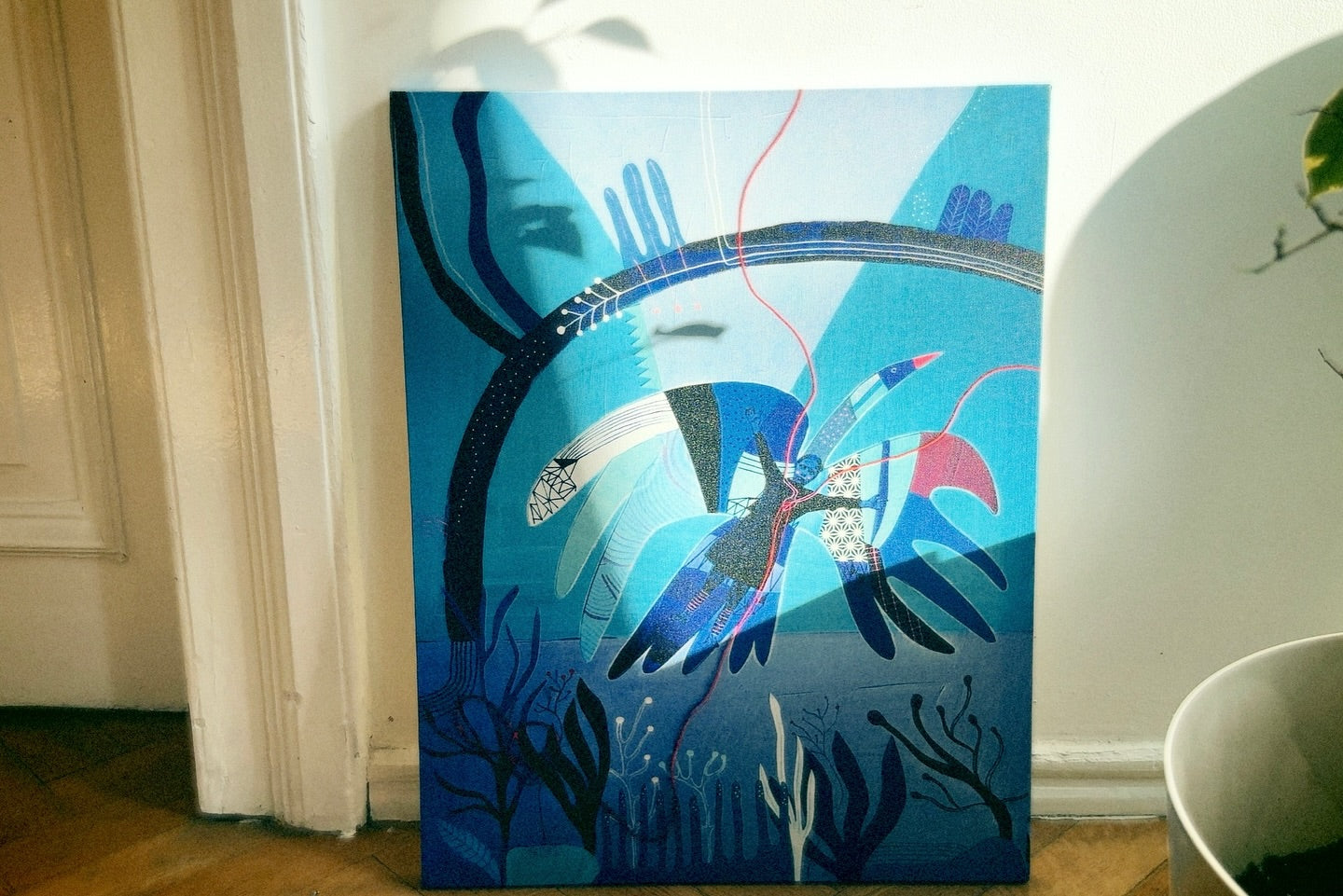 Abstract Blue