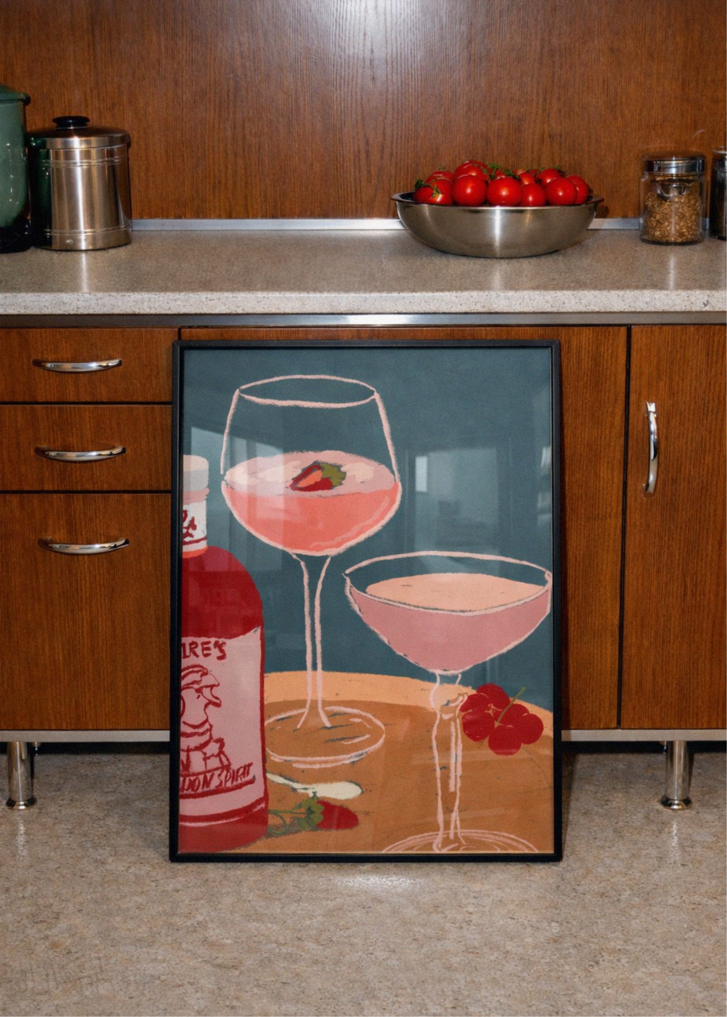 poster in kitchen interior, by DAE