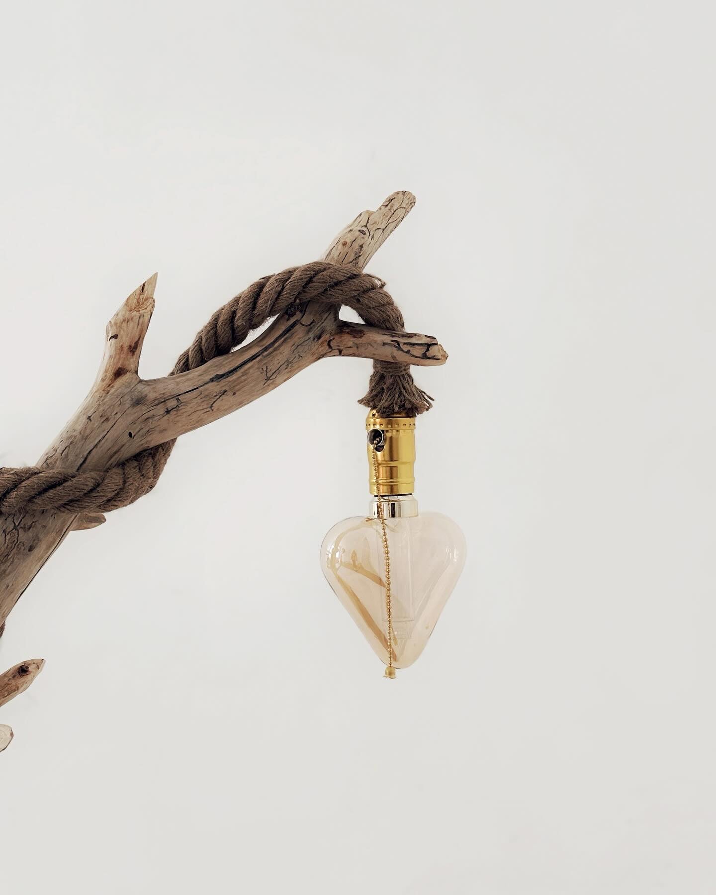 details of heart bulb and table lamp