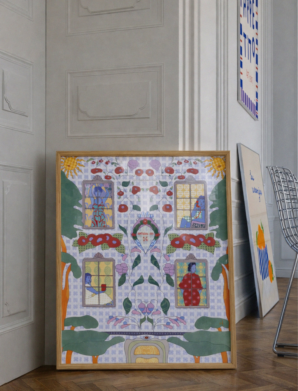 poster by DAE and Anano Kevanishvili in interior