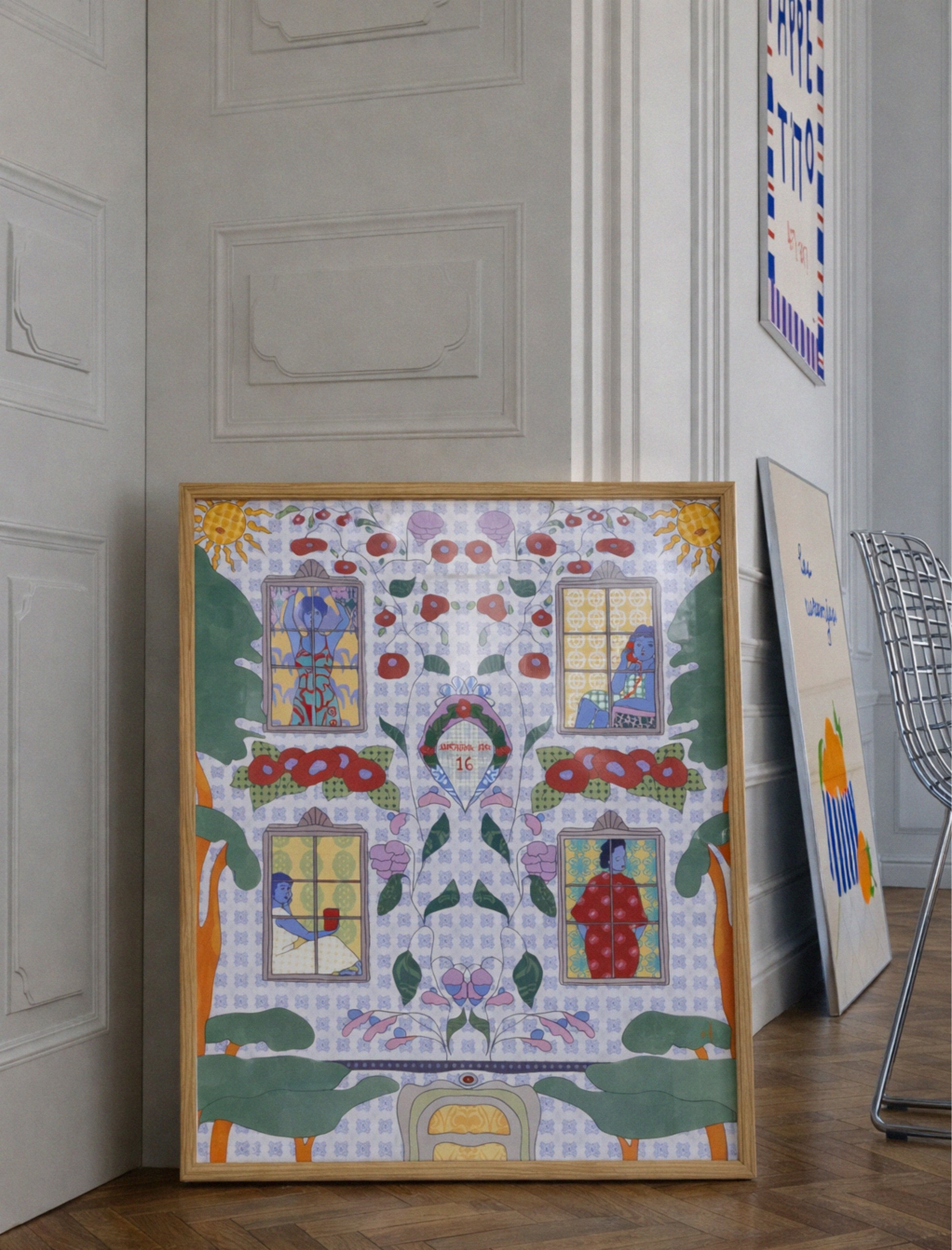 poster by DAE and Anano Kevanishvili in interior