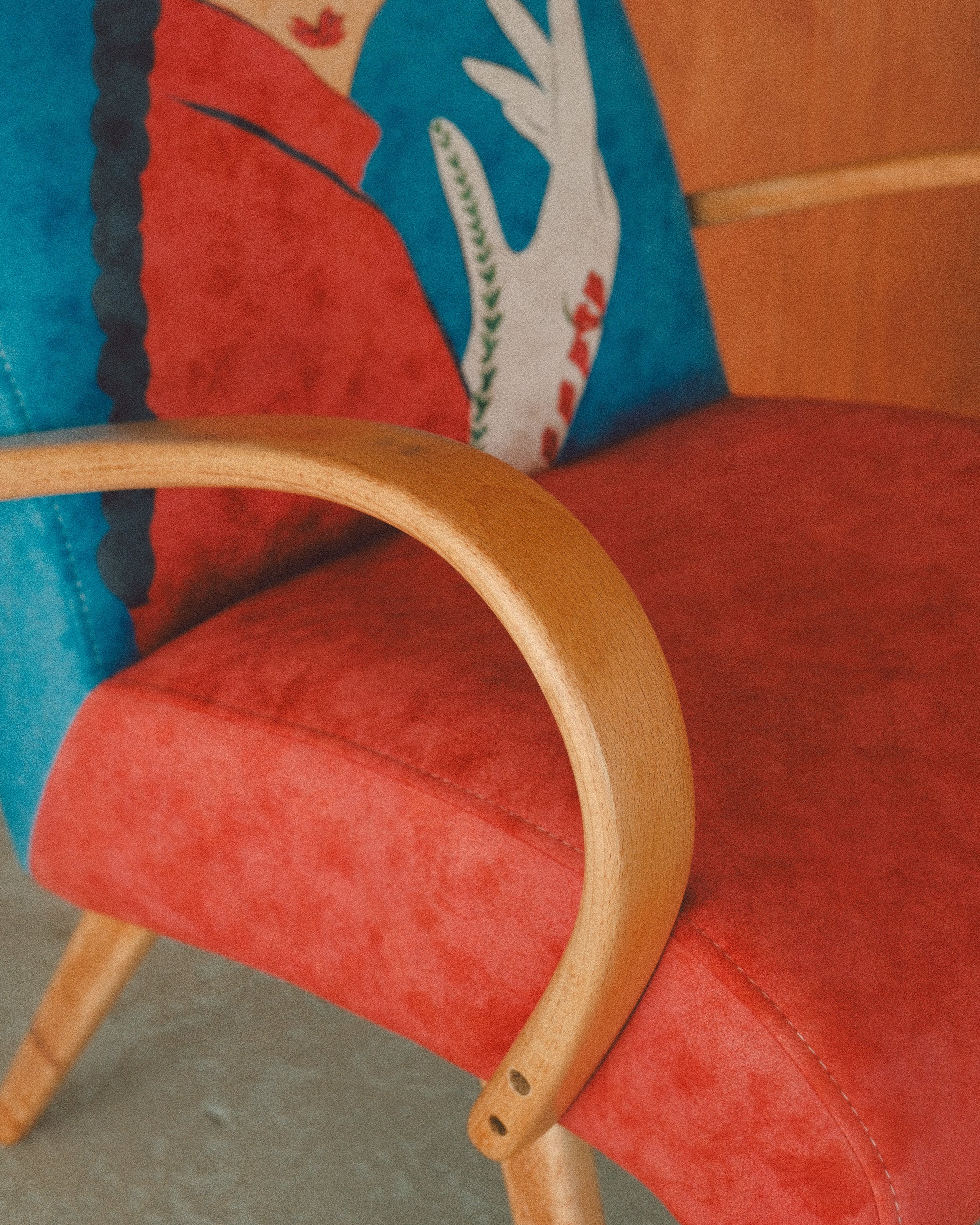 armchair and details of it