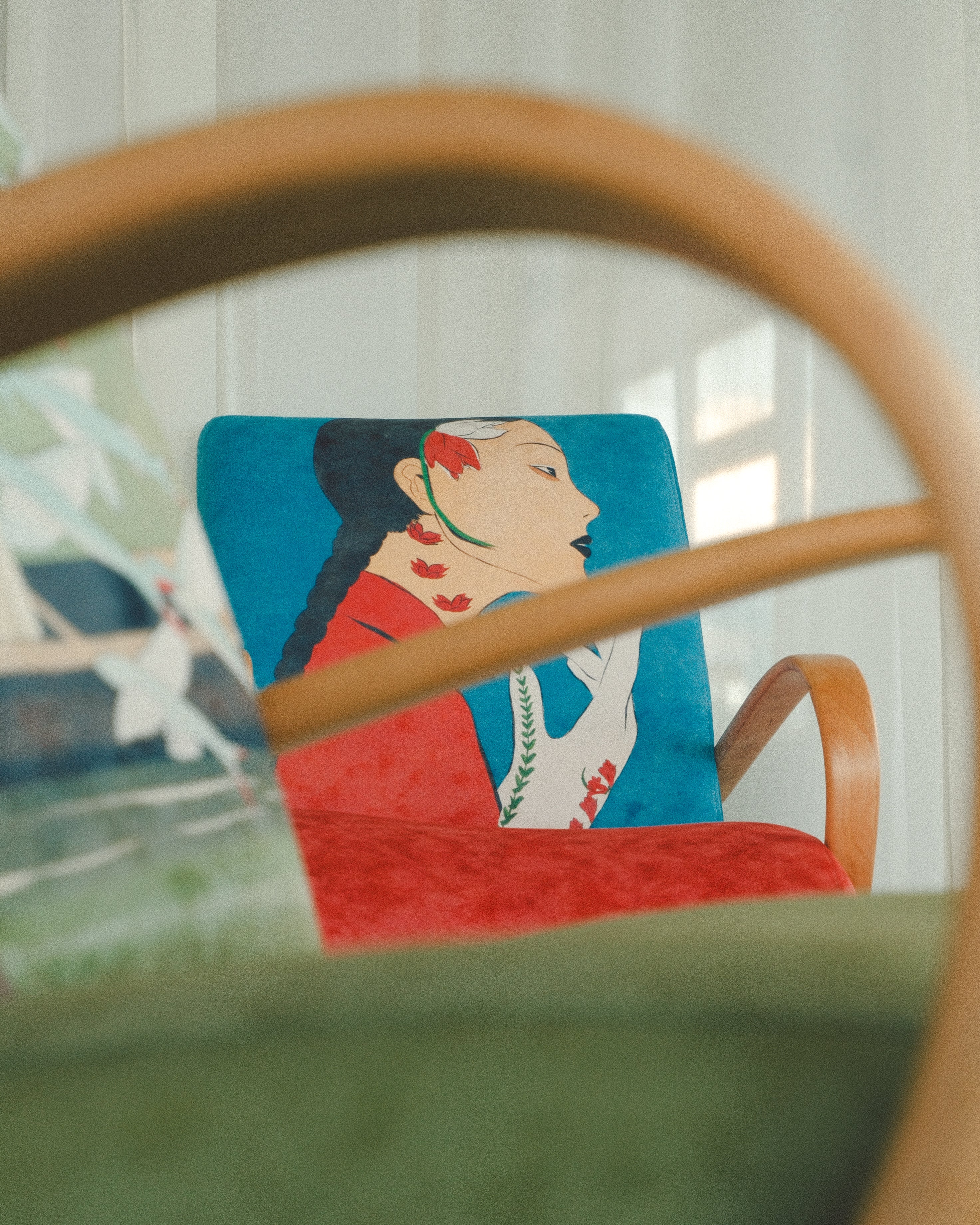 Two armchairs by Lea Woo