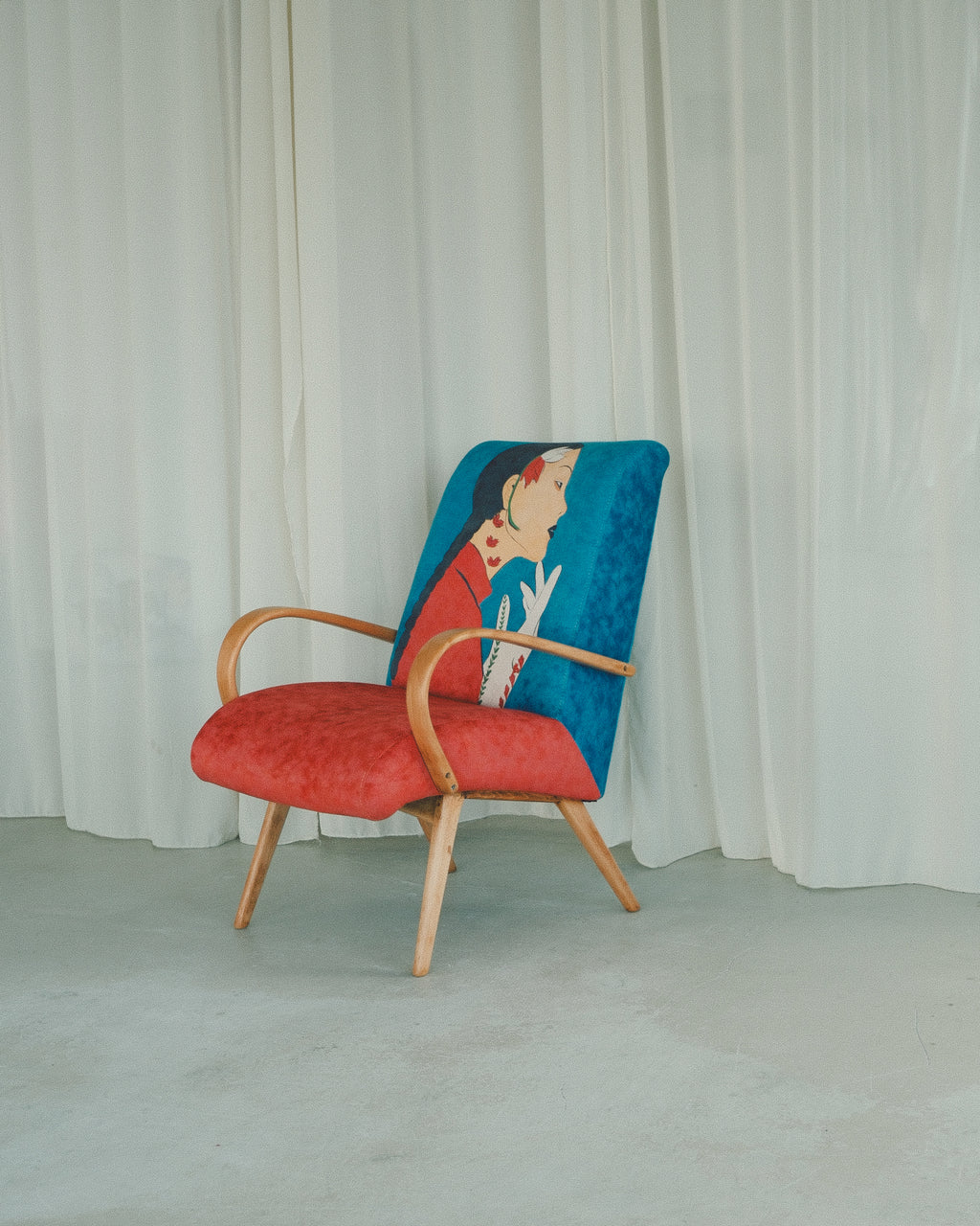 armchair by DAE and Lea Woo in studio