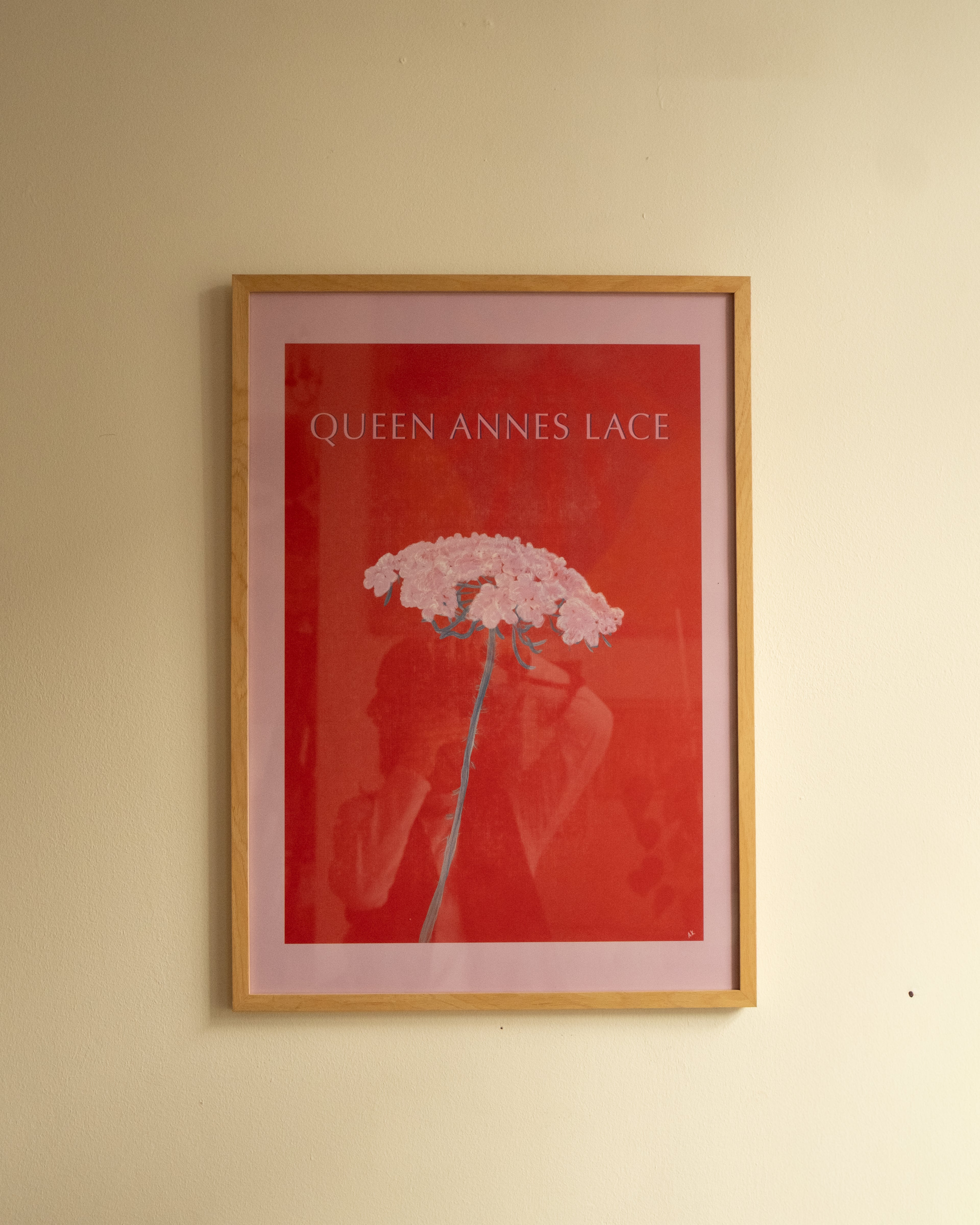 Contemporary botanical wall art from the “100 Flowers” series by Georgian artist Anano Kevanishvili