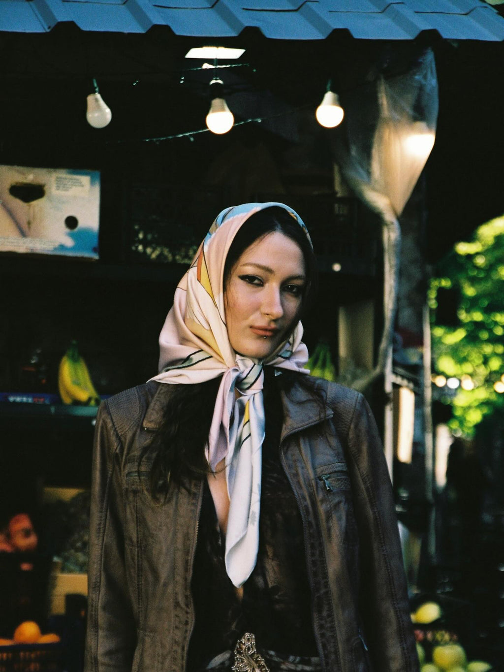 girl wearing scarf by DAE x Lea Woo