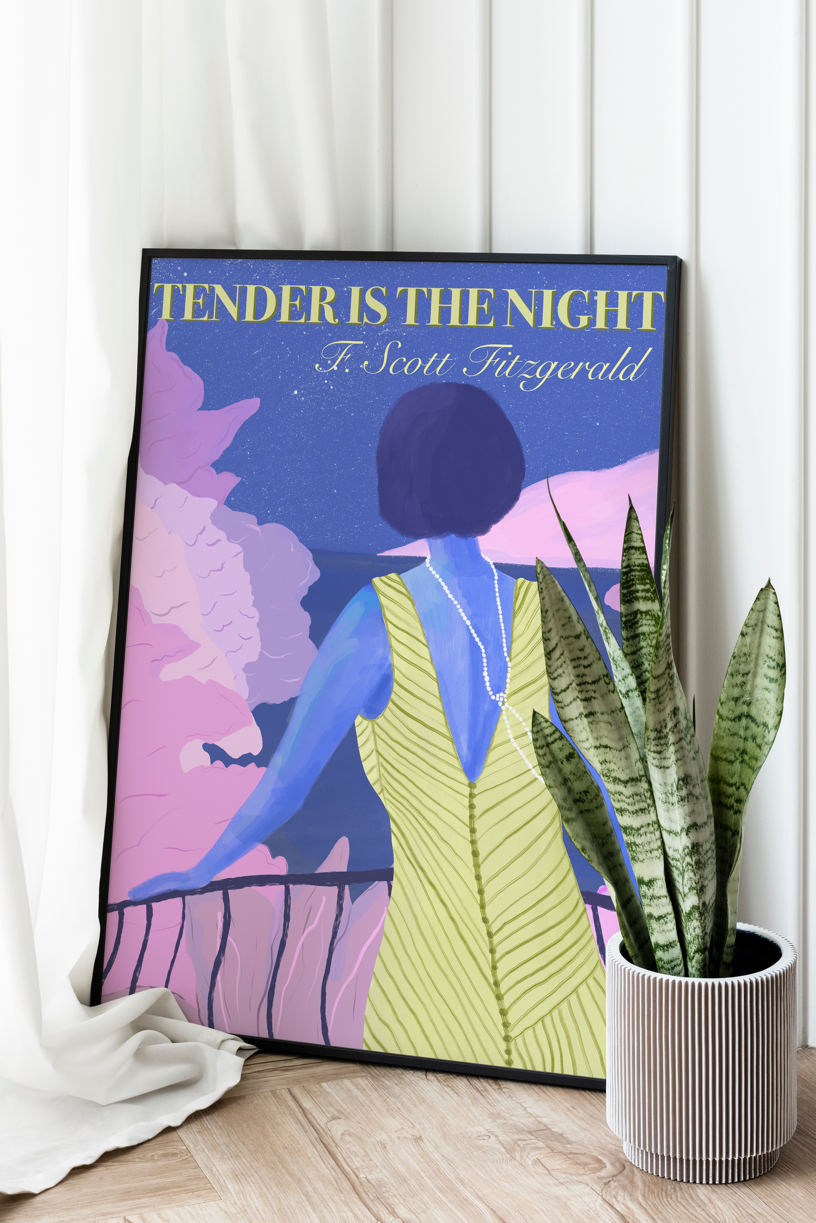 This wall poster is created by Anano Kevanishvili - a doctor and artist whose work blends deep emotion with strong visual storytelling. Her style is recognized through bold colors, refined figures, and subtle Georgian details.